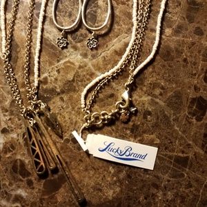 Lucky Brand Necklace and earrings NWT
